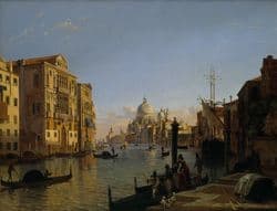 Friedrich Nerly, Canal Grande mit Blick auf Santa Maria della Salute Venedig, Öl auf Leinwand, 1838/39, Kunsthalle Bremen – Der Kunstverein in Bremen
