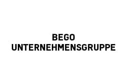 Schriftzug BEGO Unternehmensgruppe