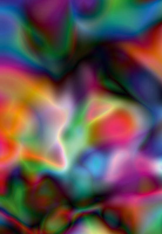 Abstrakte Fotografie mit verzertten bunten Farbflächen